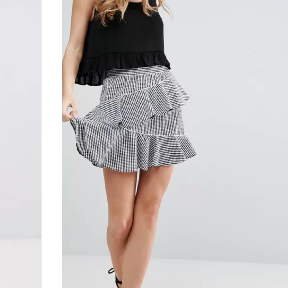 ASOS Gingham Miniskirt
